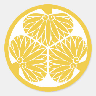 Tokugawa Clan Mon Wappen Runder Aufkleber