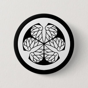 Tokugawa hollyhock(13) button