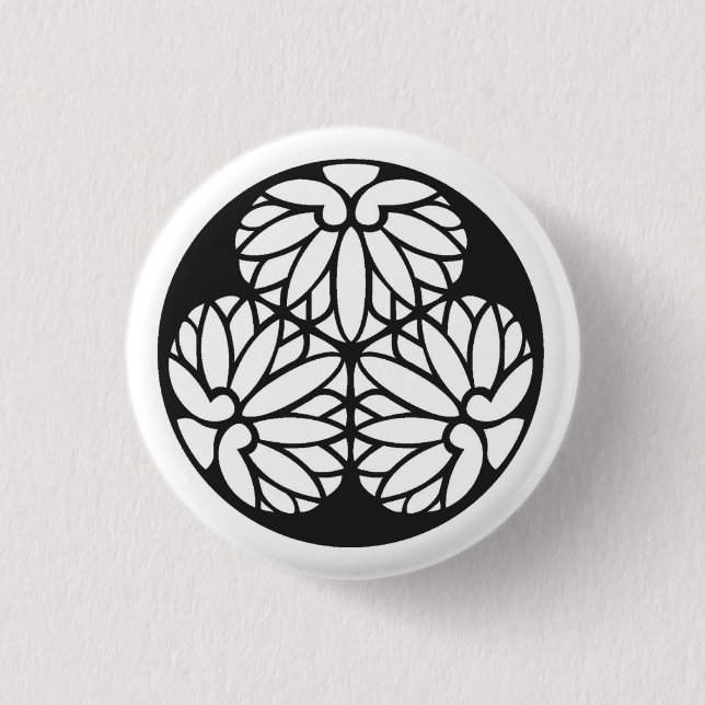 Tokugawa japan family crest button (Vorderseite)
