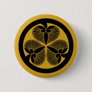 Tokugawa Stockrose 7(6. Ienobu)35 Button
