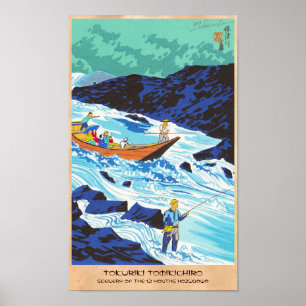 Tokuriki Tomikichiro Landschaft der 12 Monate Poster
