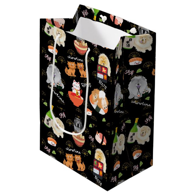 TOKYO CHOWTIME Chow Mittlere Geschenktüte (Vorderseite Schrägansicht)