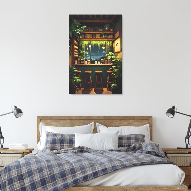 Tokyo Coffee House Leinwanddruck (Insitu (Schlafzimmer))