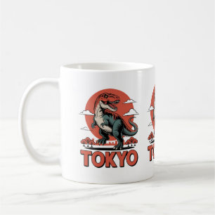 Tokyo Dinosaur - Retro T-Rex Japan Kaffeetasse
