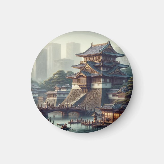 Tokyo Imperial Palace Landschaft Japan Reisen Magnet (Vorne)