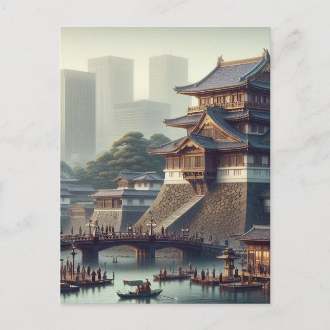 Tokyo Imperial Palace Landschaft Japan Reisen Postkarte (Vorderseite)