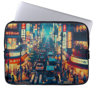 Tokyo in Bewegung Laptopschutzhülle