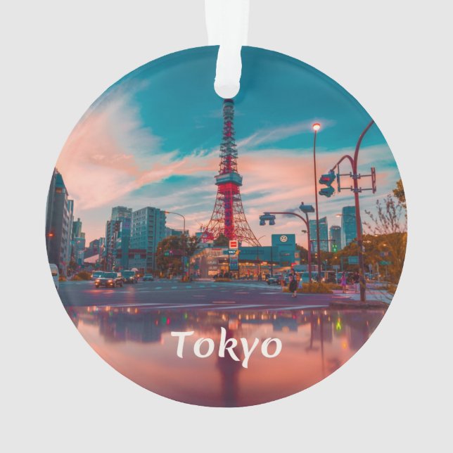 Tokyo Japan City Skytree Ornament (Rückseite)