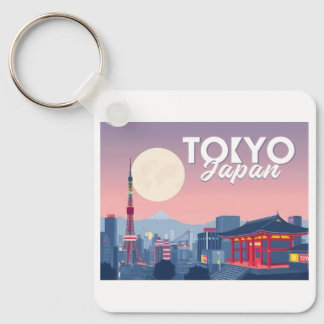 Tokyo Japan Pastelltravel Design Schlüsselanhänger