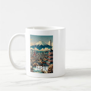 Tokyo Japan Pittoresque Mug - Illustration Iconiqu