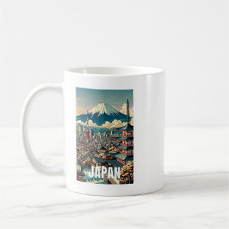 Tokyo Japan Pittoresque Mug - Illustration Iconiqu