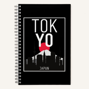 Tokyo Japan Skyline Mount Fuji Notizbuch