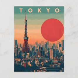 Tokyo Japan vintage Postkarte