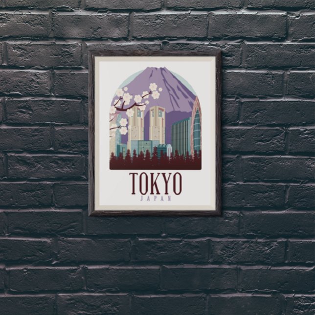 Tokyo Japan Vintage Travel Poster (Tokyo Japan Vintage Travel Poster)