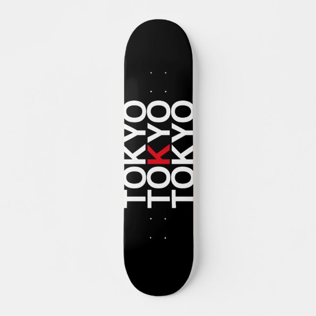 TOKYO japanische Flagge Skateboard (Vorne)