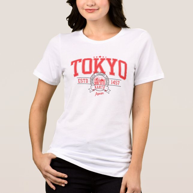 Tokyo - Kanto - Japan Tri-Blend Shirt (Vorderseite)