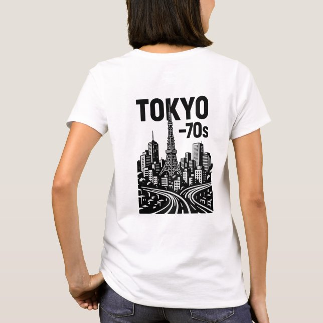 Tokyo—les années 70 T-shirt Art rétro | Japon vint (Dos)