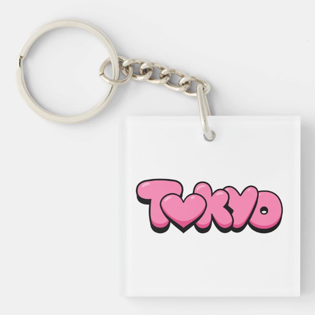 Tokyo-Liebe Schlüsselanhänger (Vorderseite)