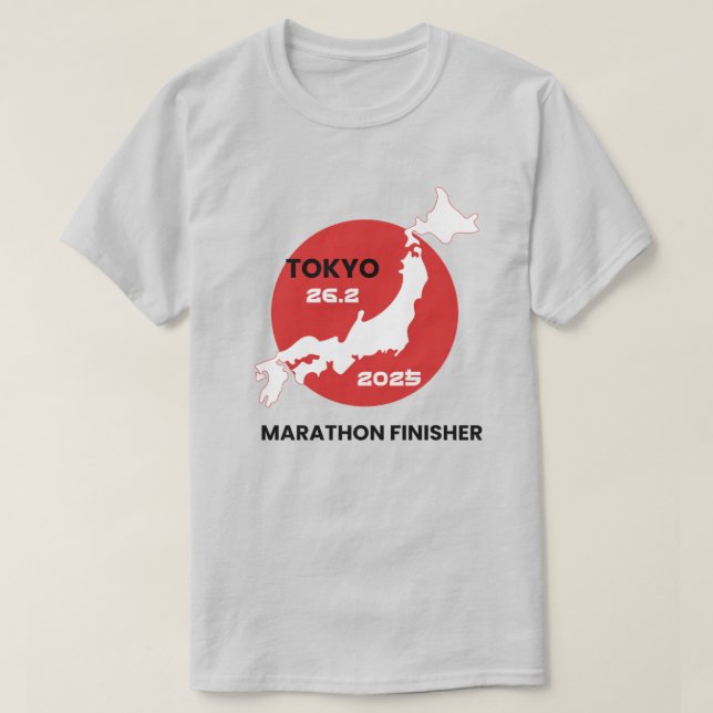 Tokyo Marathon Finisher 2025, Tokyo Runner Gift T-Shirt (Design vorne)