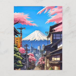 Tokyo Mt Fuji Postkarte