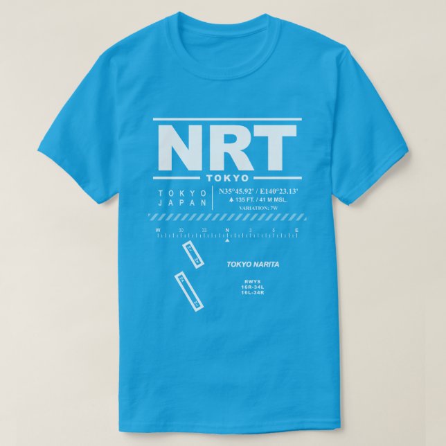 Tokyo Narita International Airport NRT T - Shirt (Design vorne)