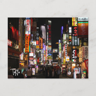 Tokyo Neons par carte postale de nuit
