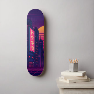 Tokyo Retro-Style Skateboard