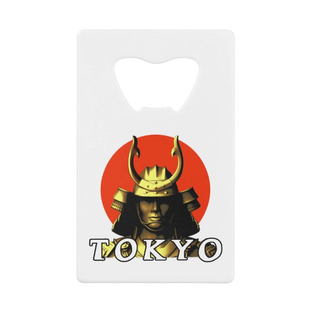 Tokyo Samurai Japan Bottle Opener Kreditkarten Flaschenöffner (Vorderseite)