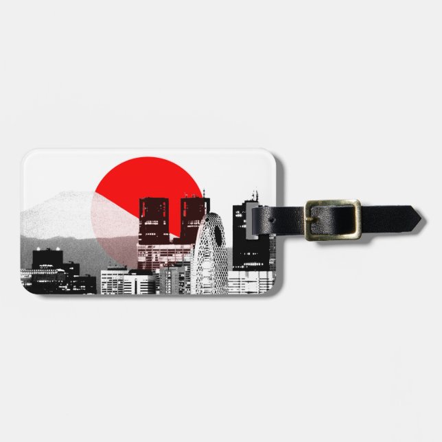 Tokyo Shinjuku Gepäckanhänger (Vorderseite horizontal)