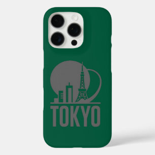 Tokyo Skyline Circle Design iPhone 16 Pro Hülle