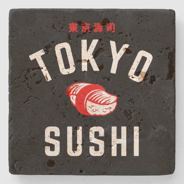 Tokyo Sushi Steinuntersetzer (Vorderseite)