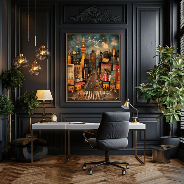 Tokyo: The Heart of Japan - Whimsical Art Poster (Von Creator hochgeladen)