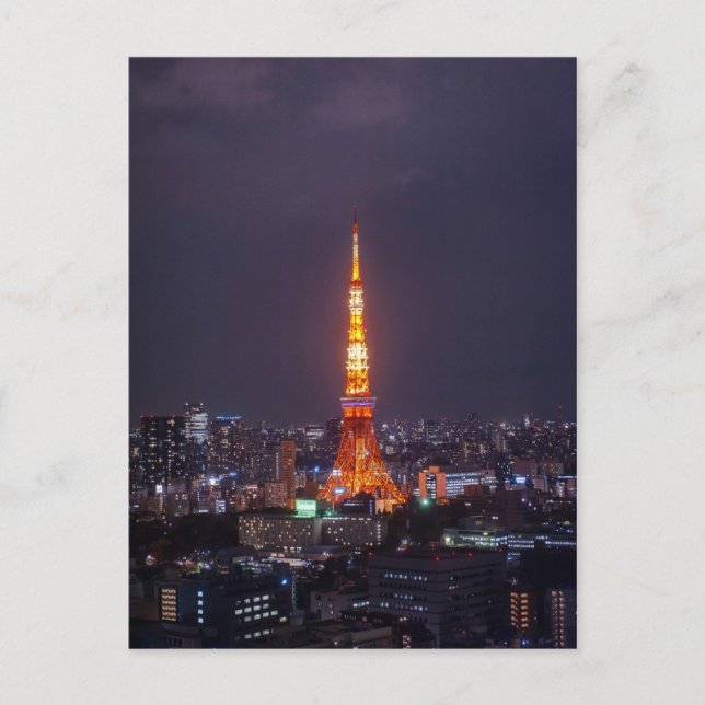 Tokyo Tower Postkarte (Vorderseite)