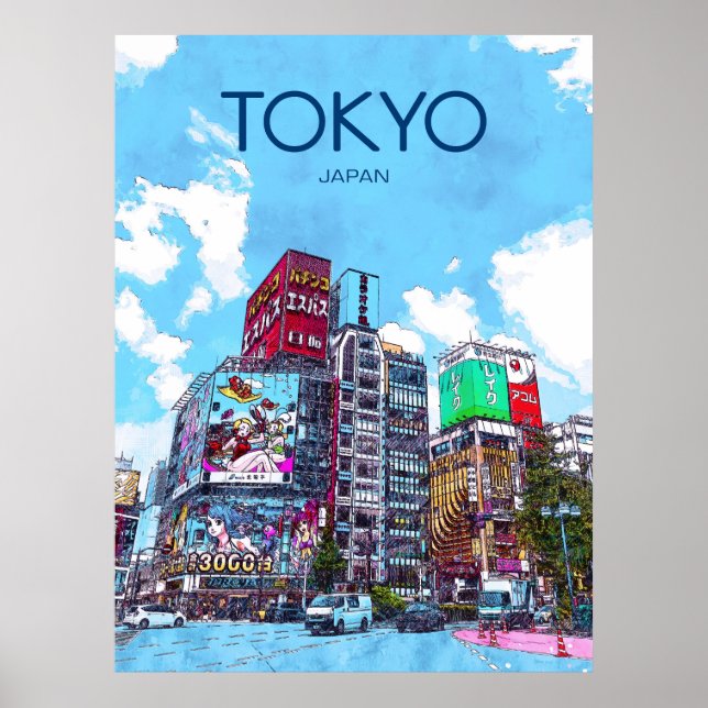 Tokyo Travel Poster (Vorne)