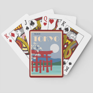 Tokyo Travel Poster Spielkarten