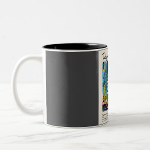 Tokyo Watercolor Travel Zweifarbige Tasse