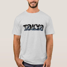 Tokyo Wave Grafik Herren T-Shirt | Japanischer Oze
