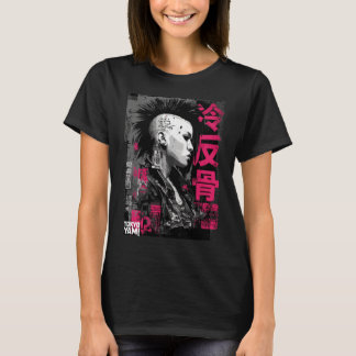Tokyo Yami – Kaltes Rebellen-Punk-Porträt T-Shirt