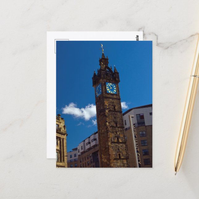 Tolbooth Steeple, Glasgow Postcard Postkarte (Vorderseite/Rückseite Beispiel)