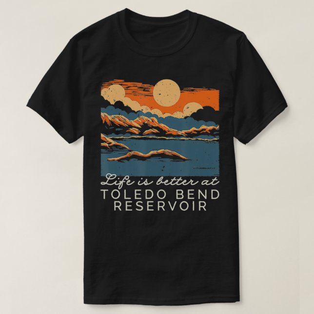 Toledo Bend Reservoir Lake Life T-Shirt (Design vorne)