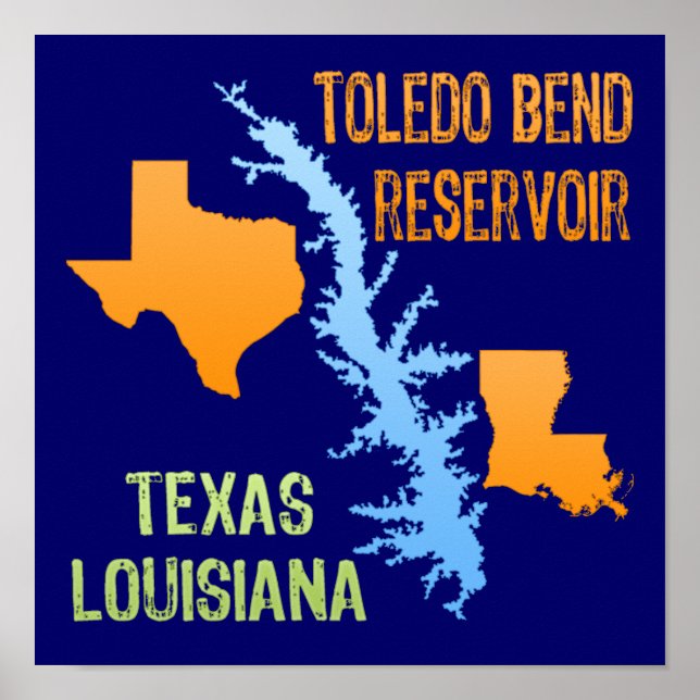 Toledo Bend Reservoir Poster (Vorne)