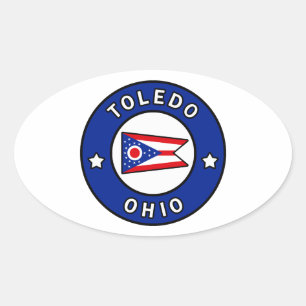 Toledo Ohio Ovaler Aufkleber
