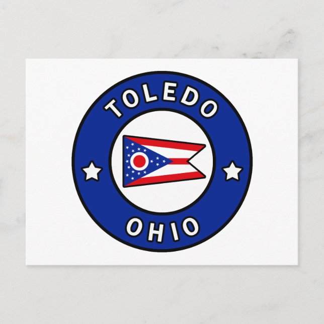 Toledo Ohio Postkarte (Vorderseite)