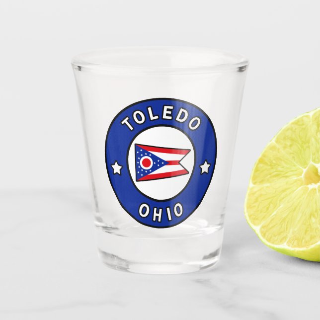 Toledo Ohio Schnapsglas (Vorderseite)