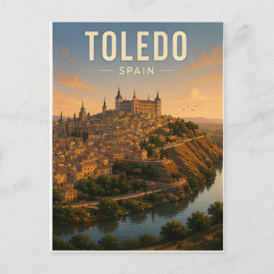 Toledo Spanien Mittelalterliche Altstadt Kulturerb Postkarte