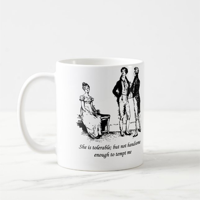 Tolerable - Pride and Prejudice Kaffeetasse (Links)