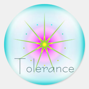 Toleranz (Vorzugaufkleber) Runder Aufkleber