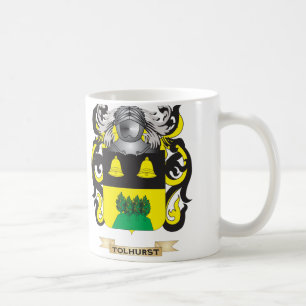 Tolhurst Familienwappen (Wappen) Kaffeetasse