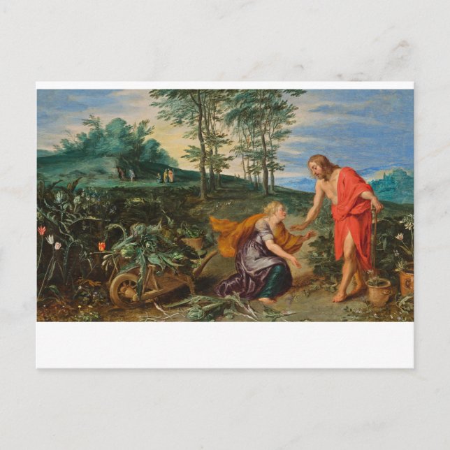Toli Me Tangere Jesus and Mary Magdalene" Postkarte (Vorderseite)