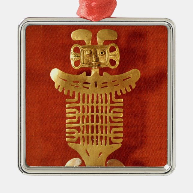 Tolima Verzierung in Form eines Silbernes Ornament (Vorne)